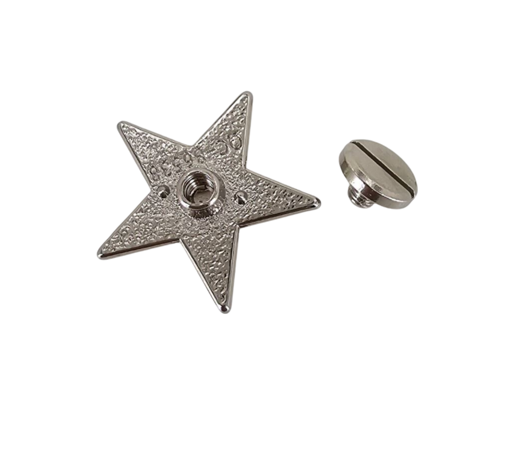 Stern 26 mm Western Concho glänzend zum Schrauben