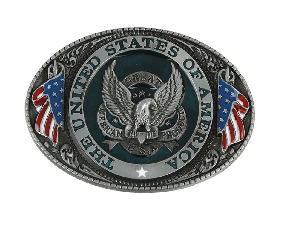 Gürtelschnalle USA Adler für Gürtel bis 4 cm Breite