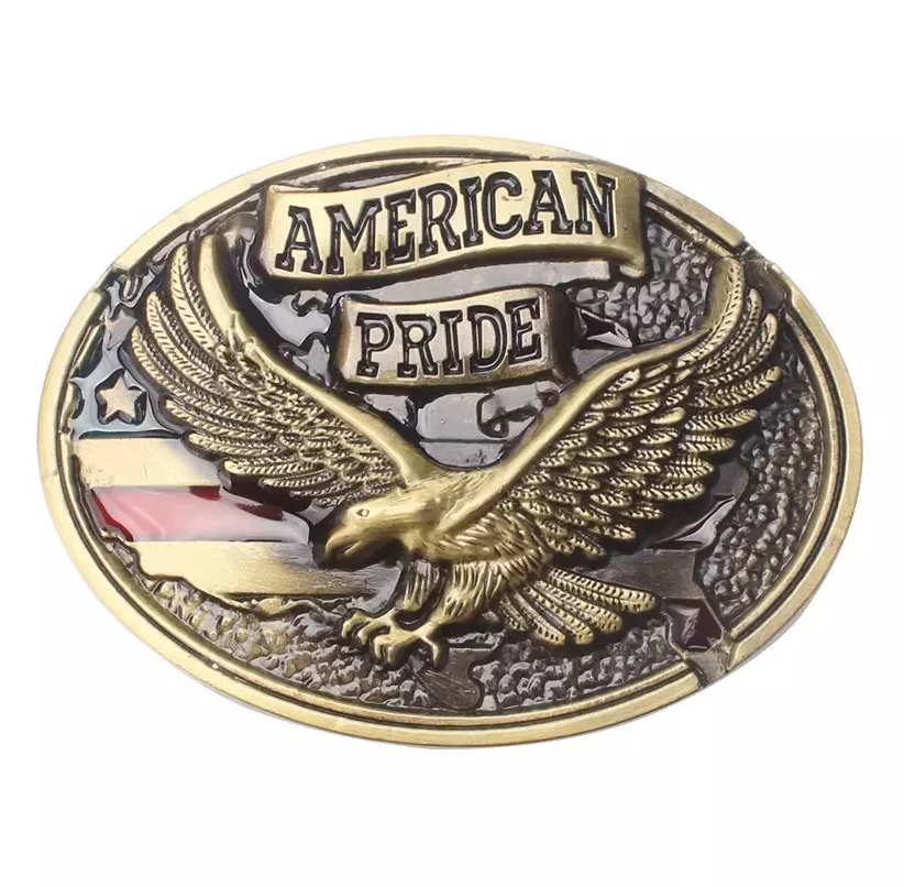 Gürtelschnalle American Pride für Gürtel bis 4 cm Breite