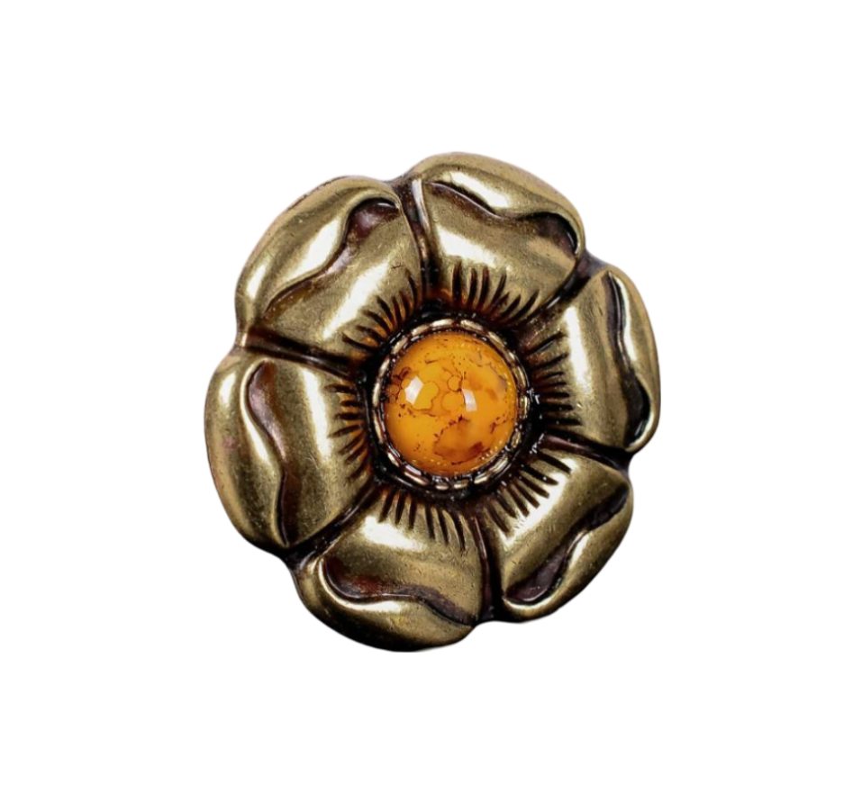 Western Concho Blumen Concha Nieten zum Schrauben Pferde 28 mm gold