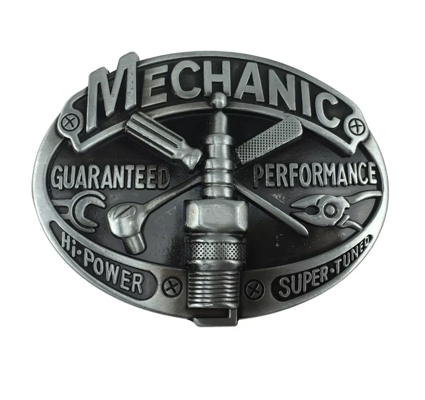 Gürtelschnalle Mechanic für Gürtel bis 4 cm Breite