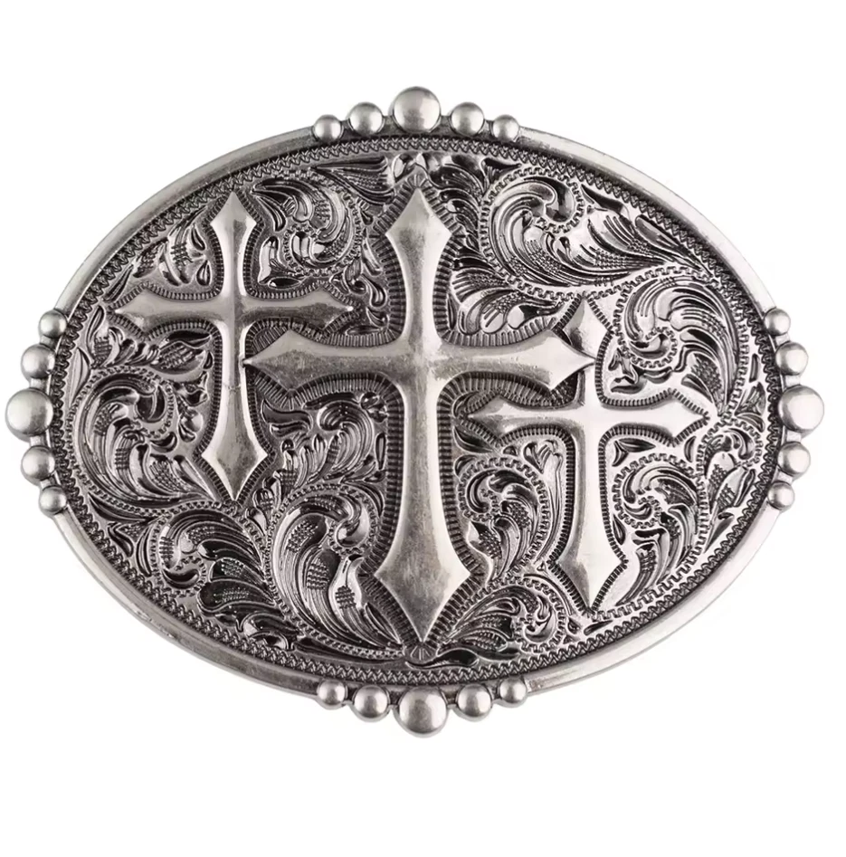 Gürtelschnalle Trinity Cross für Gürtel bis 4 cm Breite