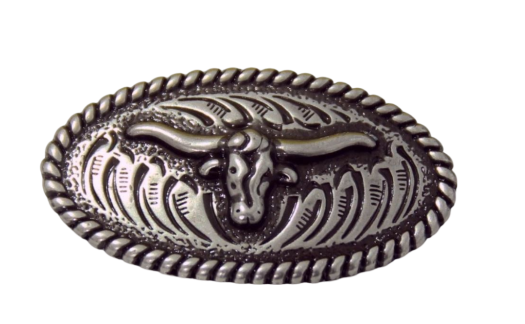 Longhorn 43 mm oval Western Concho zum Schrauben