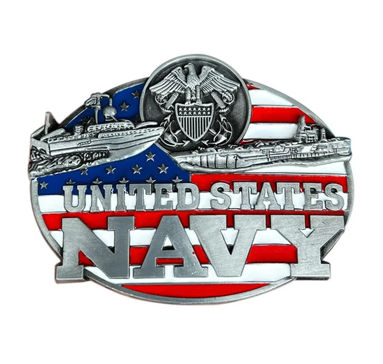 Gürtelschnalle United States Navy für Gürtel bis 4 cm Breite