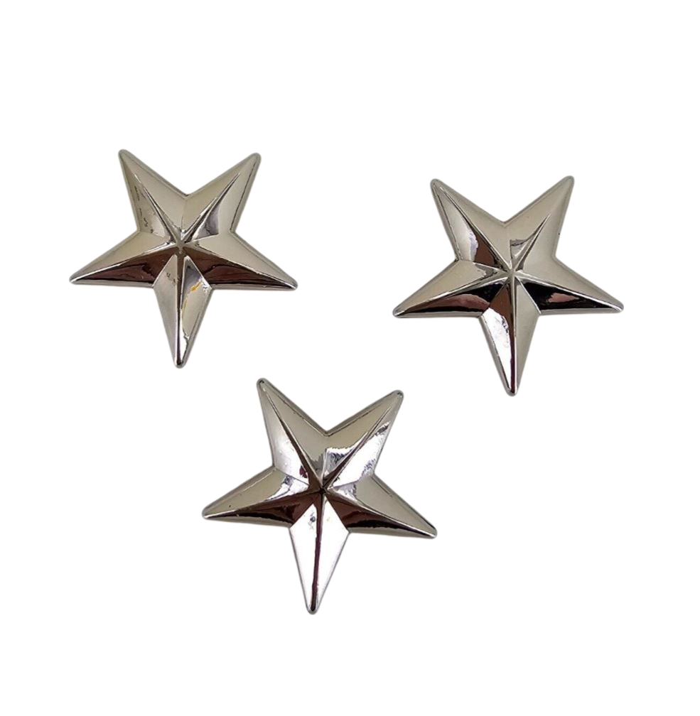 Stern 26 mm Western Concho glänzend zum Schrauben