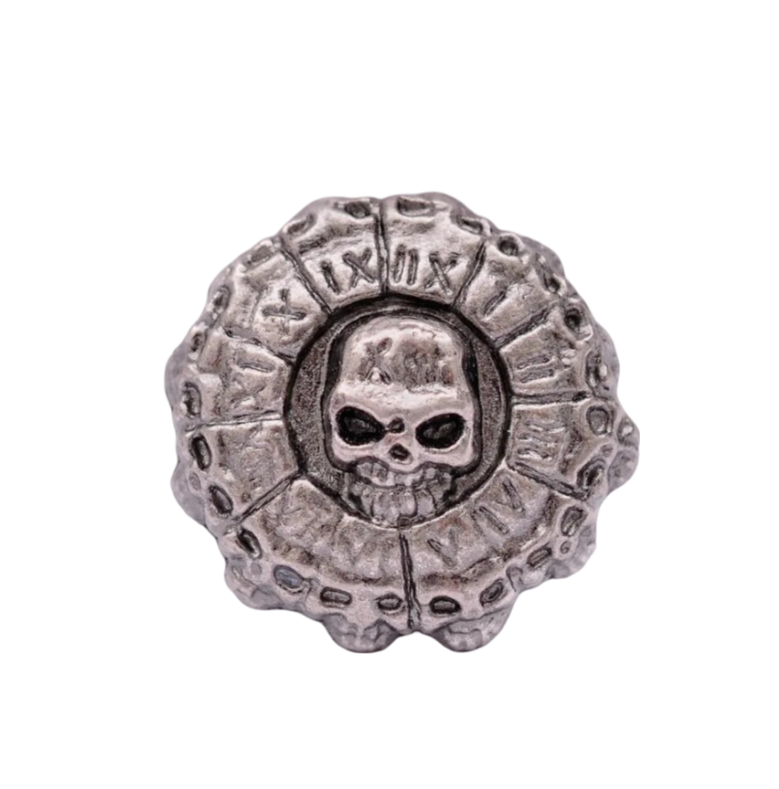 Western Concho Skull Concha Nieten Ziernieten Totenköpfe 34 mm