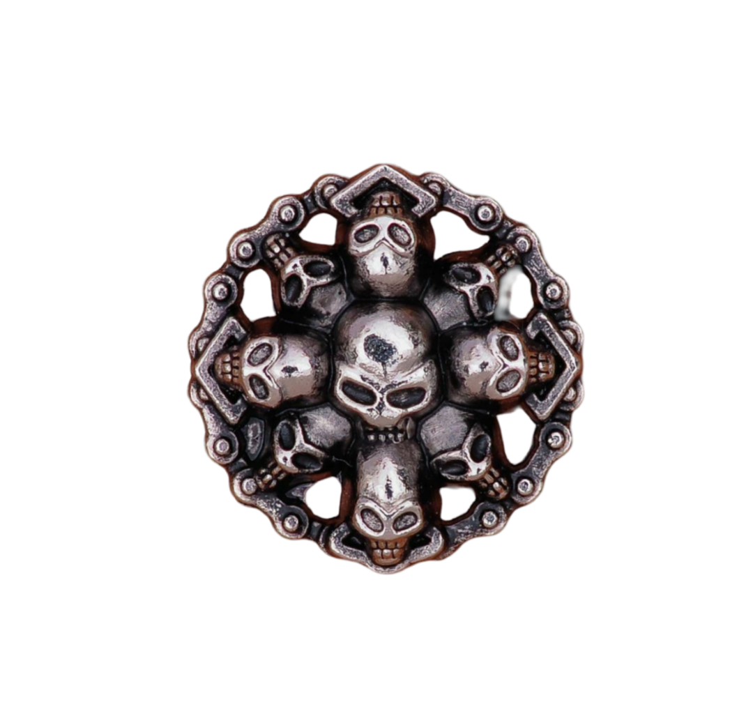 Western Concho Skull Concha Nieten Ziernieten Pferde Biker Rocker 28 mm