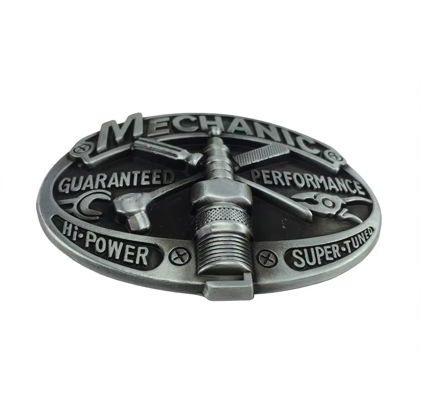 Gürtelschnalle Mechanic für Gürtel bis 4 cm Breite
