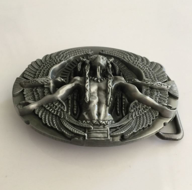 Gürtelschnalle Indianer / Adler für Gürtel bis 4 cm Breite