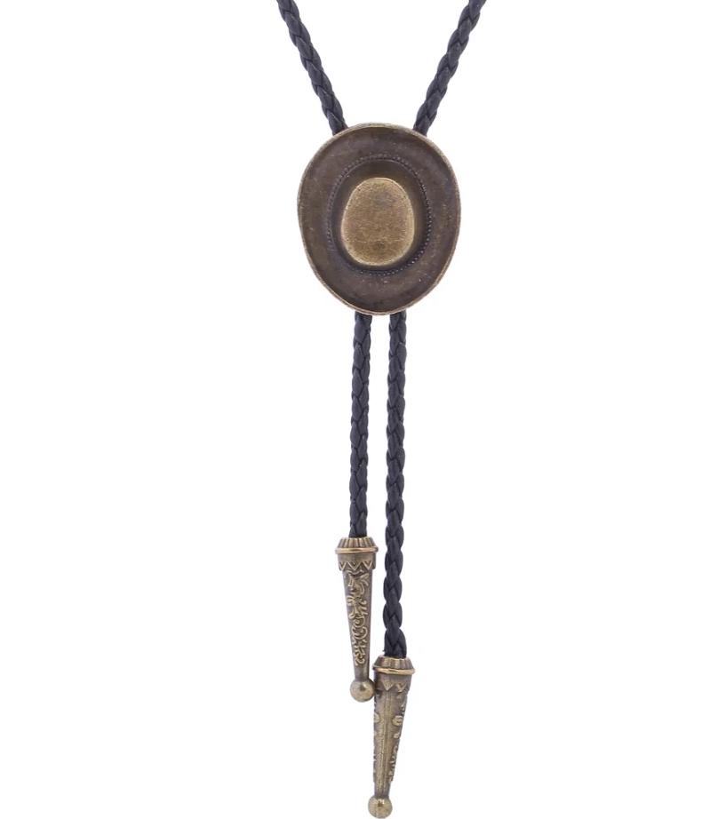 Western Bolo Tie „Classic Stetson“ – Krawatte Texas Rodeo Indianer Style