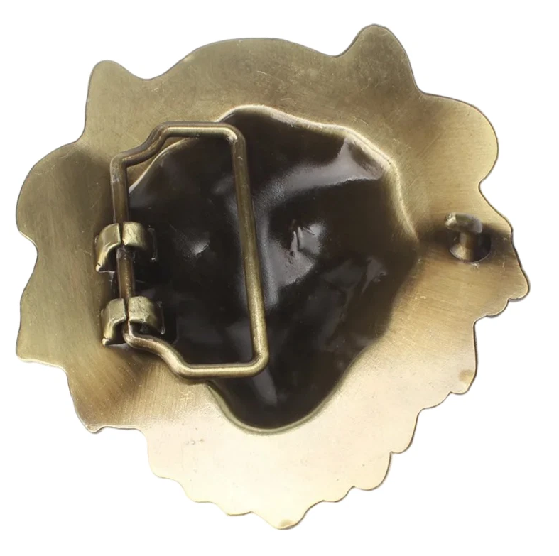 Gürtelschnalle Löwenkopf für Gürtel bis 4 cm Breite