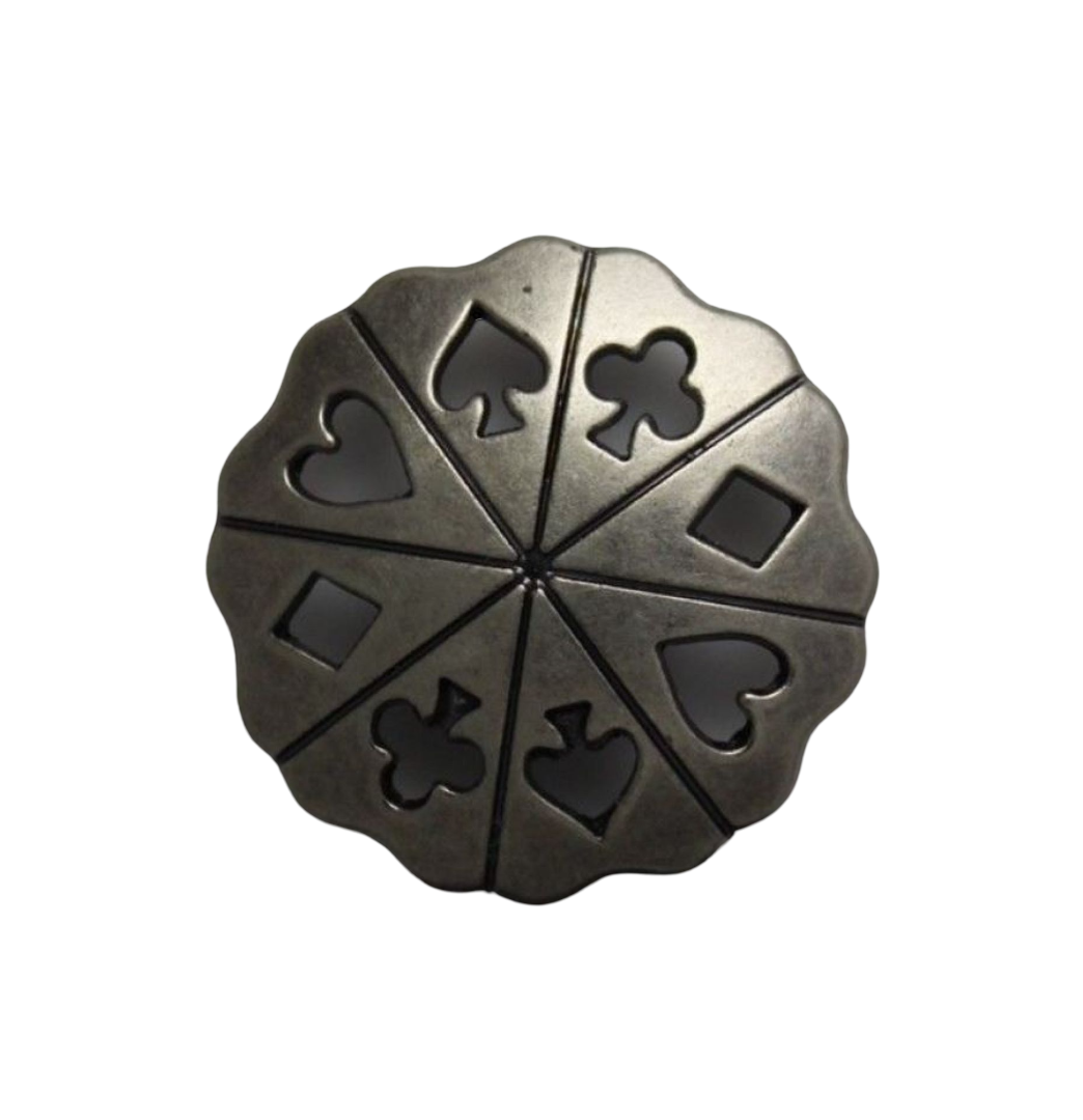 Poker Symbole 32 mm Western Concho zum Schrauben