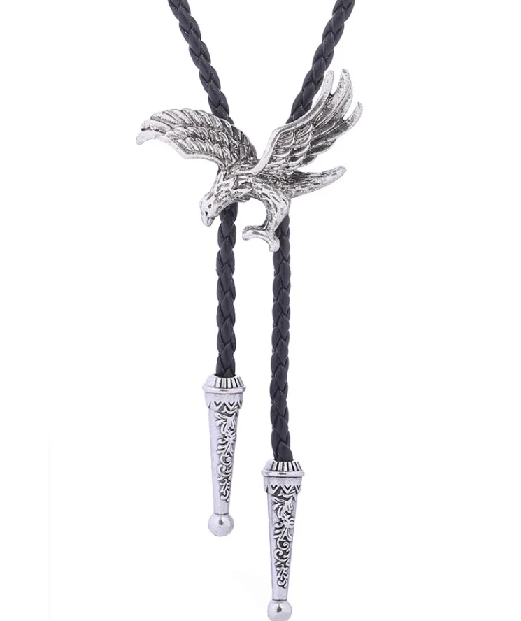 Western Bolo Tie „Freedom Eagle“ – Krawatte Texas Rodeo Indianer Style