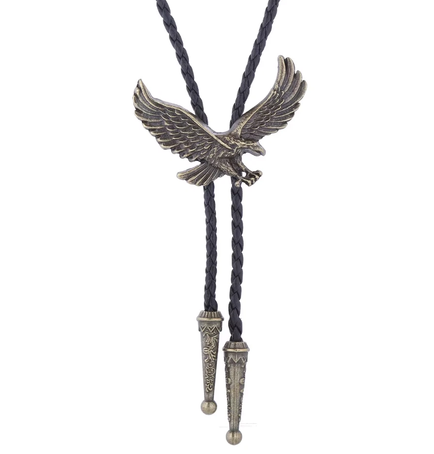 Western Bolo Tie „Majestic Eagle“ – Krawatte Texas Rodeo Indianer Style