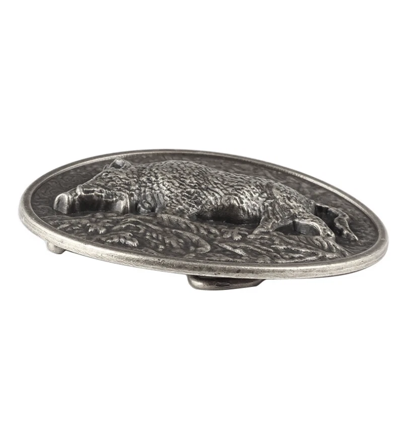 Gürtelschnalle Wildschwein für Gürtel bis 4 cm Breite